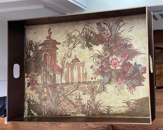 Pierre Deux Tray Table. Measures 21” x 18” x 31” H. Photo 2 of 2.