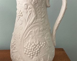 Portmeirion British Heritage Collection White Bisque Finish Pitcher. Photo 1 of 2.