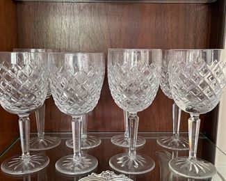 Set of 8 Lenox Cut Crystal Wine Glasses. Photo 1 of 2.