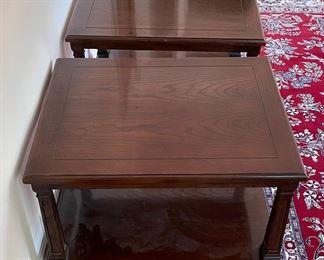 Pair of Vintage Henredon Side Tables. Great As Is But Would Be AWESOME Painted. Ask Us About Using Painting. Each Measures 22" x 27" x 22.5" H. Photo 4 of 4.