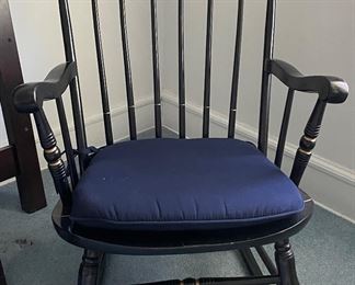 Ebonized Wood Rocking Chair. Photo 1 of 2.