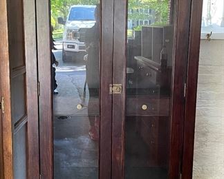 Vintage Bar Cabinet. Measures 42" x 14" D x 72" H. Photo 1 of 2.