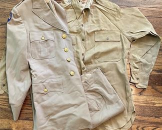 Vintage US Military Khaki US Uniform.