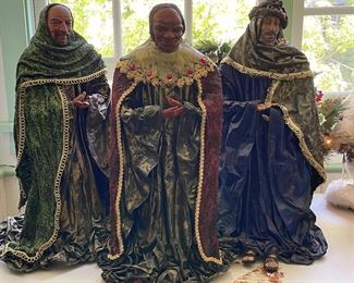 The Three Wise Men Paper Mache Set.