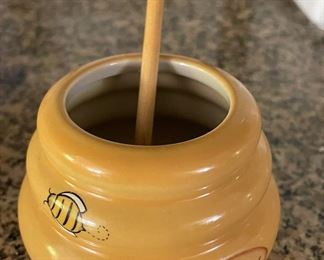 Honey Pot & Spoon.