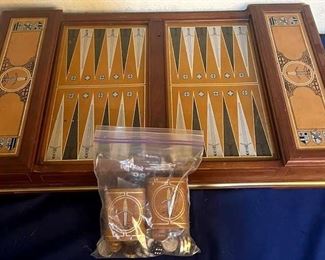 The Franklin Mint Excalibur Backgammon Set