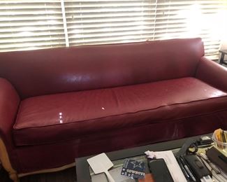 Vintage leather Castro Convertible sofa