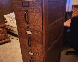 Nice wooden file cabinet