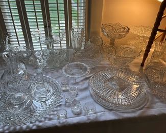 Salts, Decanturs, Footed, Celery, Small Punch Bowl