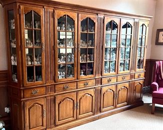 Four piece lighted Cabinets