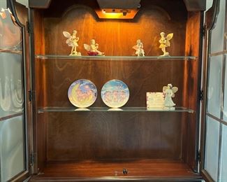 Lighted secretary desk