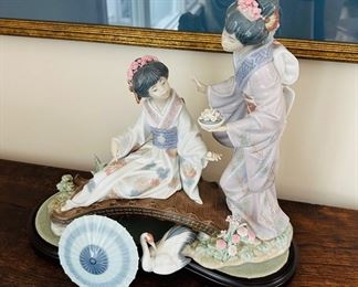 lladro porcelain figurine "Springtime in Japan" #1445 14.5" w x 13.5" t 