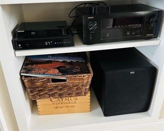 Denon In Command Series receiver, Klipsch subwoofer 