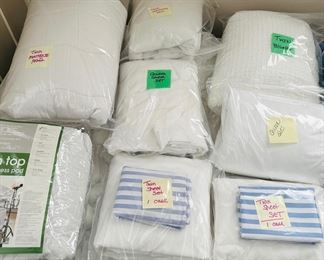 Sheet sets, mattress pads 