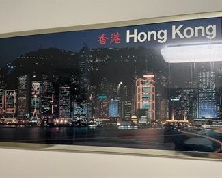 Framed Hong Kong photo poster 