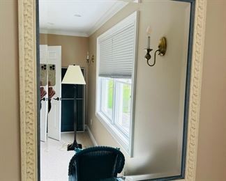 Cream painted mirror 29" x 35" 