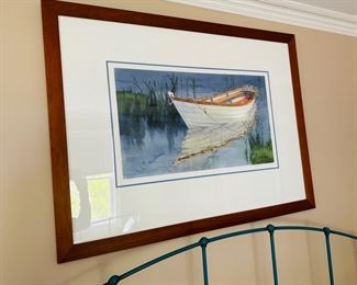 Kathleen Chaney-Fritz sailboat watercolor 49" w x 34.5" t 