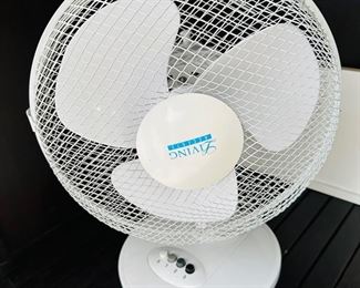 Living Accents white fan 