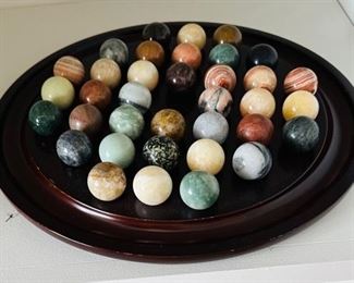 Stone solitaire board game 