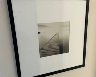 Beach dock print framed 