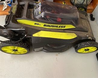 Ryobi 40V lithium regarchable brushless 20" lawn mower 