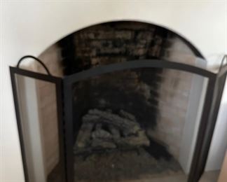 Fireplace screen 33" tall 