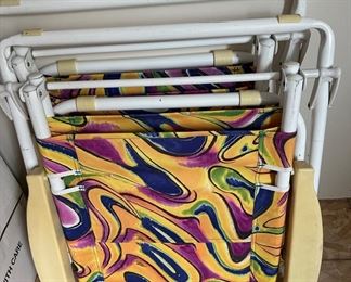 Pair of beach chairs 