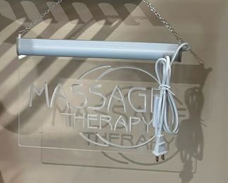 Massage Therapy lighted signage