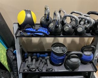 Dumbbells and Kettlebells