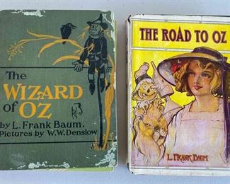 SST114 - Antique Books - L. Frank Baum Wizard of Oz & The Road to Oz