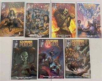 SST306 - Seven Issues Top Cow Universe Cyber Force Comics Bagged & Boarded