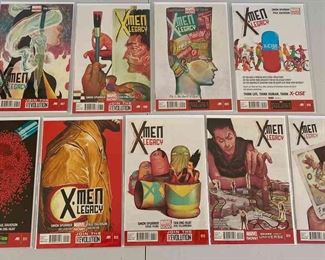 SST312 - Nine Issues Marvel Now! X-Men Legacy Comics Bagged & Boarded Lot 1 of 3