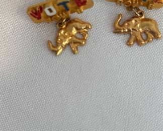 vintage vote row B pins