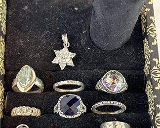 sterling silver ring collection