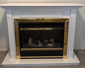 freestanding electric fireplace