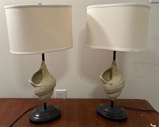 2 shell lamps
