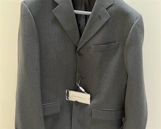 MMS058 Salvatore Ferragamo Men's Gray Business Casual Jacket With Tags