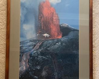 MMS063- Helicopter & Lava Fountain Print