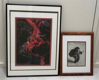 MMS097 - TWO FRAMED PRINTS KIM TAYLOR REECE