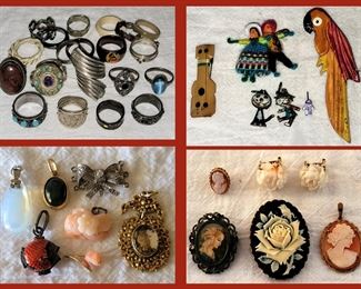 Sterling and Vintage Costume Jewelry 