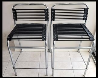 Pair of Lightweight Modernist Bar Stools