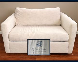 Very Clean Small Rowe  Over Sized Chair Pull Out Sleeper 