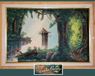 Very Attractive Old Signed Oil