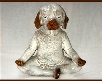 Cute Puppy doing Yoga