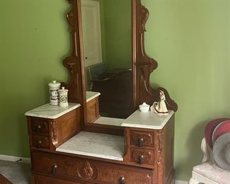 Marble top Victorian Dresser