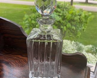 Crystal Decanter that is signed Rogaska