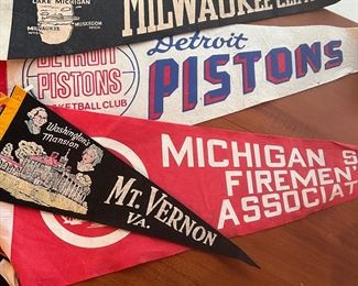 Vintage Pennant Michigan Fireman