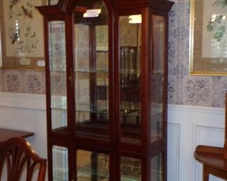 6 clear china cabinet