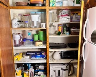 Pantry cleaning items & more kitchen items.