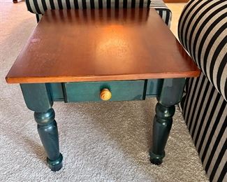 End table with drawer.